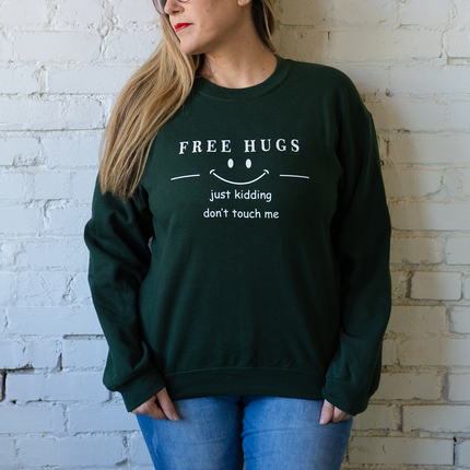 Free Hugs Crew Neck Unisex Sweatshirt