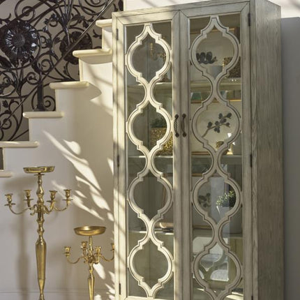 2-door Tall Cabinet Antique White - ACCENT CABINET, ANTIQUE WHITE, 36 X 15 X 76