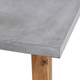 GINKGO DINING TABLE, CONCRETE TOP, WOOD LEGS,  GREY/NATURAL 82.75 X 39.5 X 29.5
