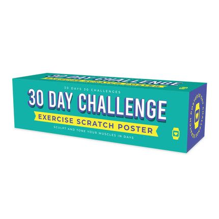 30 DAY CHALLENGE - Exercise Scratch Off Poster